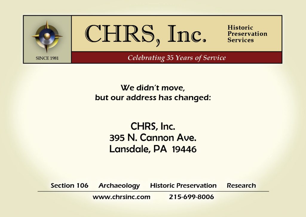 CHRS address change